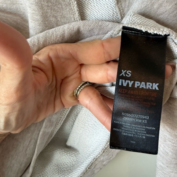 IVY PARK Women's Beige Cutout Sweatshirt size XS - Picture 7 of 9